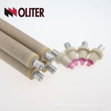 Oliter pt rh expendable consumable disposable thermocouple head with 604 triangle for steel furnace